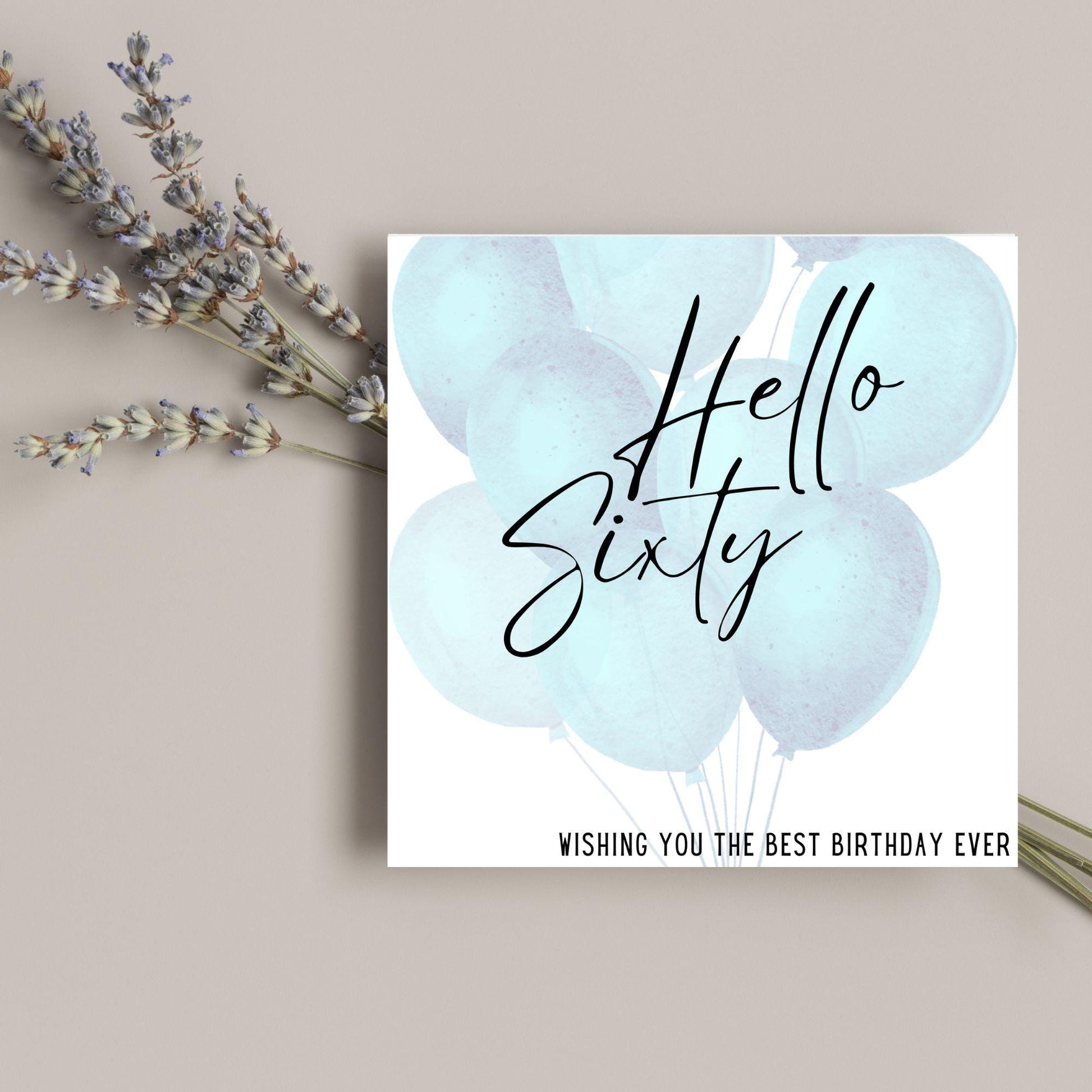 Personalised Age Birthday Card, 20th, 30th, 40th, 50th, 60th, 70th, 80th, 90th Birthday, For Him, For Her, Custom Birthday Card