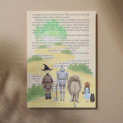 The Wonderful Wizard of Oz Inspired A4 Print, Book Art, Nursery Wall Decor, Literature Poster