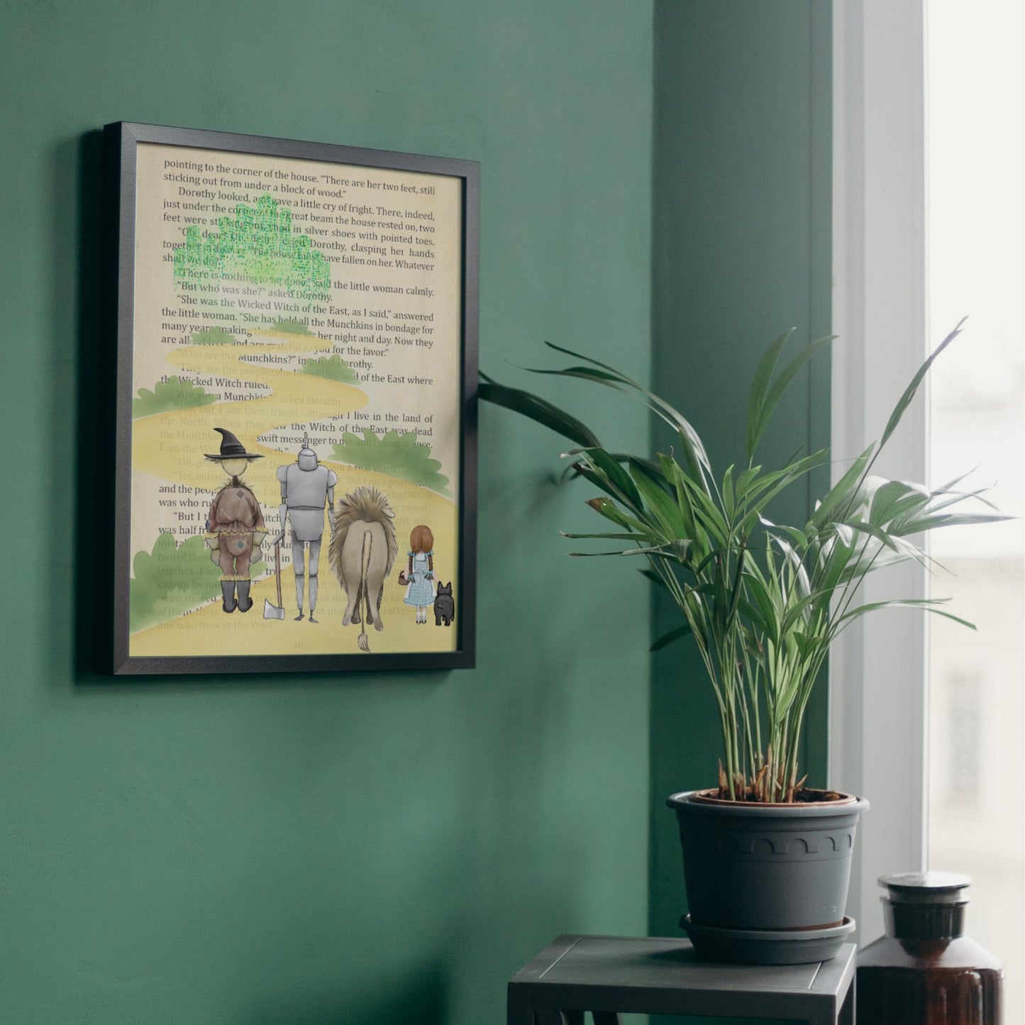 The Wonderful Wizard of Oz Inspired A4 Print, Book Art, Nursery Wall Decor, Literature Poster