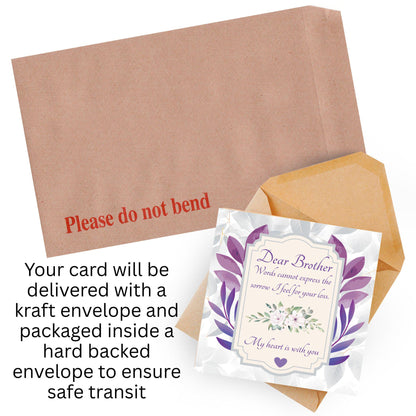 Sorry for Your Loss Card for Sister, For Brother, Bereavement Card, Sympathy Card, Card for Loss, Condolences Card