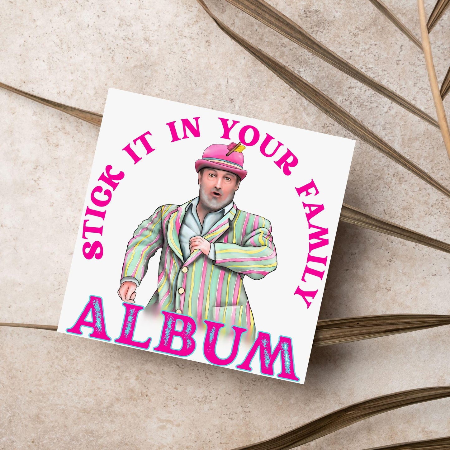 David Mitchell Family Album Any Occasion Card, Last One Laughing Birthday Card for Him, Card for Her, Funny Birthday Card, Anniversary Card