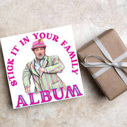 David Mitchell Family Album Any Occasion Card, Last One Laughing Birthday Card for Him, Card for Her, Funny Birthday Card, Anniversary Card