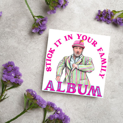 David Mitchell Family Album Any Occasion Card, Last One Laughing Birthday Card for Him, Card for Her, Funny Birthday Card, Anniversary Card