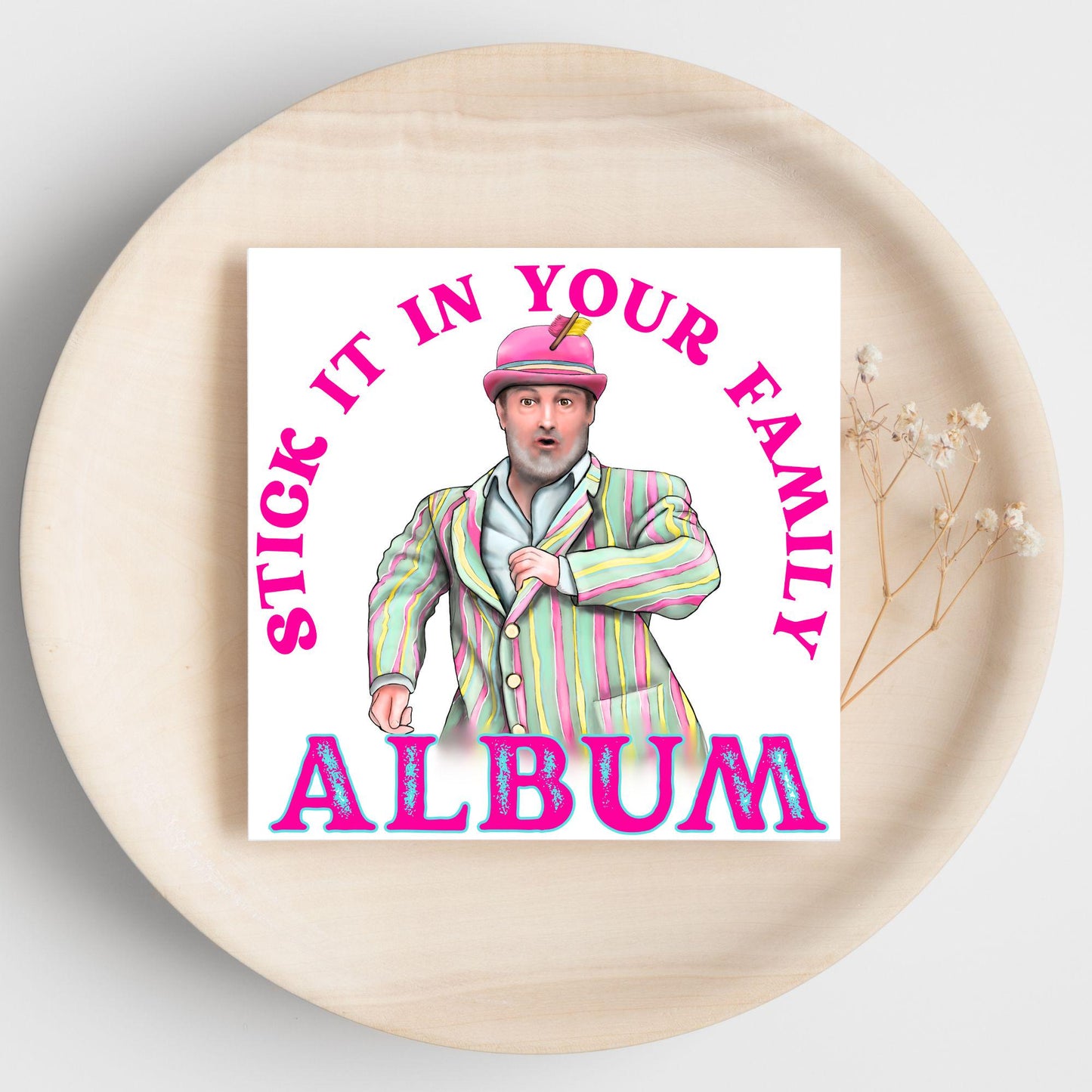 David Mitchell Family Album Any Occasion Card, Last One Laughing Birthday Card for Him, Card for Her, Funny Birthday Card, Anniversary Card