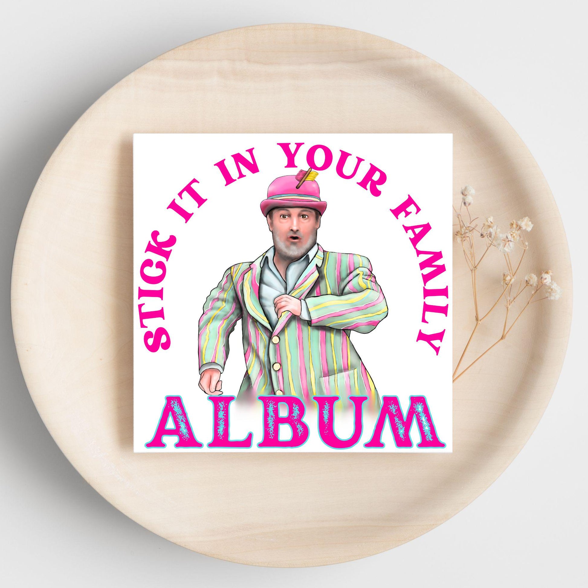 David Mitchell Family Album Any Occasion Card, Last One Laughing Birthday Card for Him, Card for Her, Funny Birthday Card, Anniversary Card