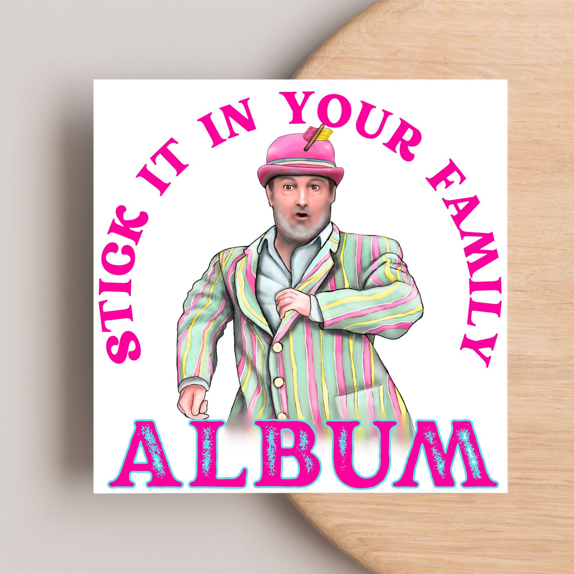 David Mitchell Family Album Any Occasion Card, Last One Laughing Birthday Card for Him, Card for Her, Funny Birthday Card, Anniversary Card