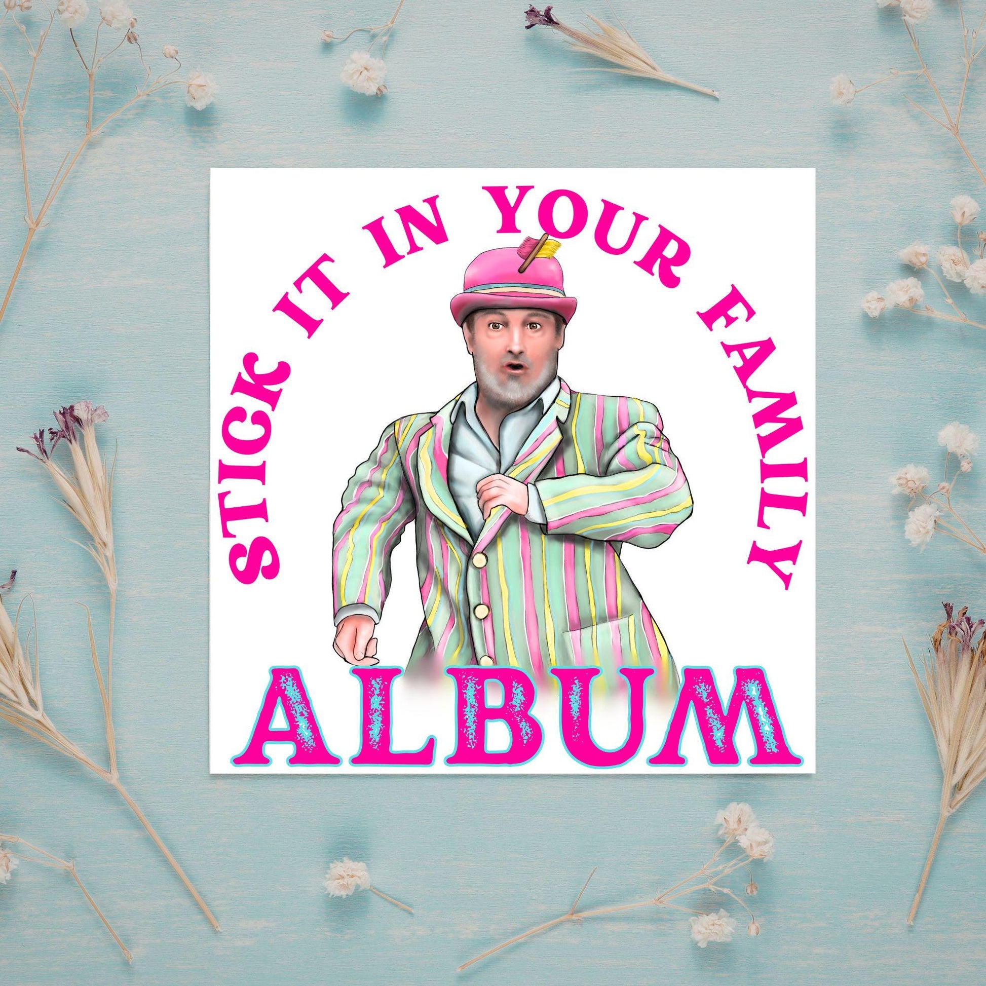 David Mitchell Family Album Any Occasion Card, Last One Laughing Birthday Card for Him, Card for Her, Funny Birthday Card, Anniversary Card