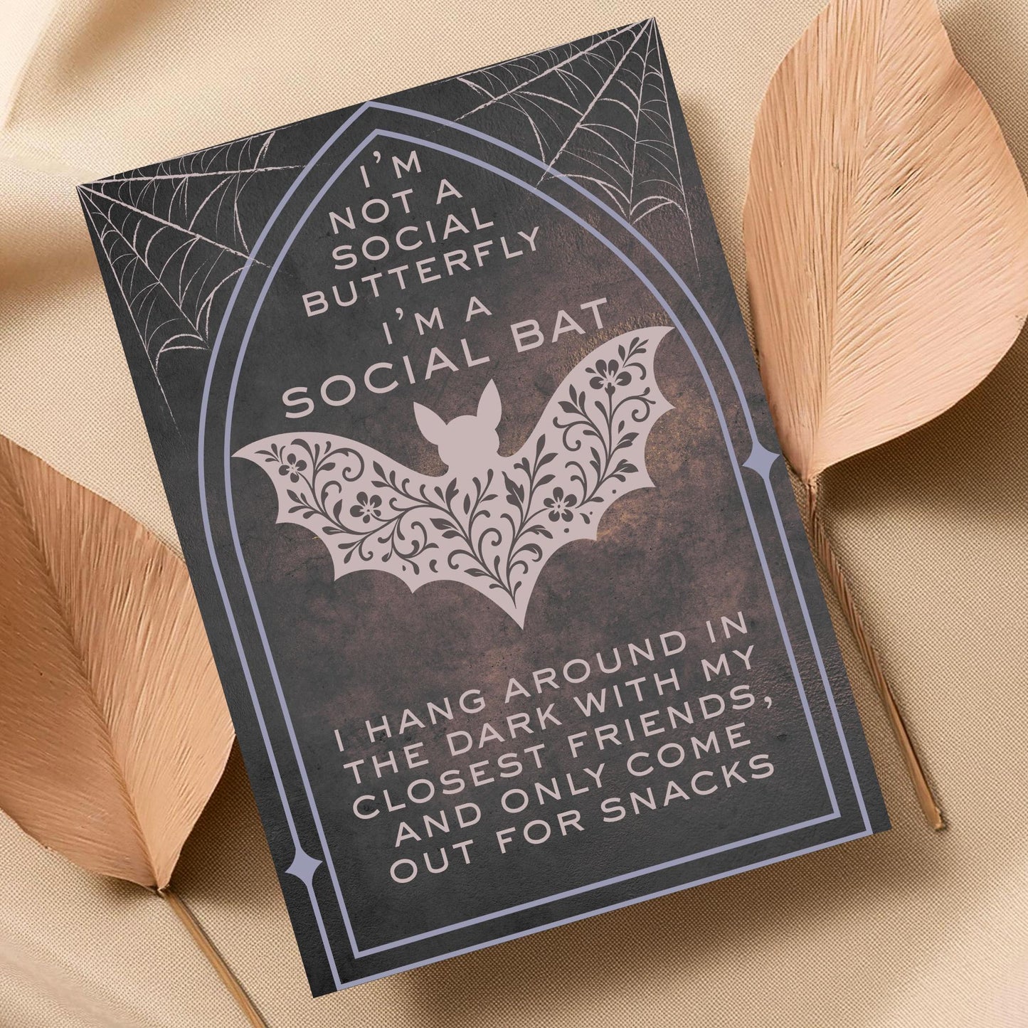 Gothic Wall Art, Bat Poster, Quirky Home Decor, Wicca Poster Art, Gothic Print, Home Decor, Goth Gift For Friend