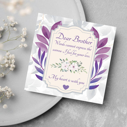 Sorry for Your Loss Card for Sister, For Brother, Bereavement Card, Sympathy Card, Card for Loss, Condolences Card