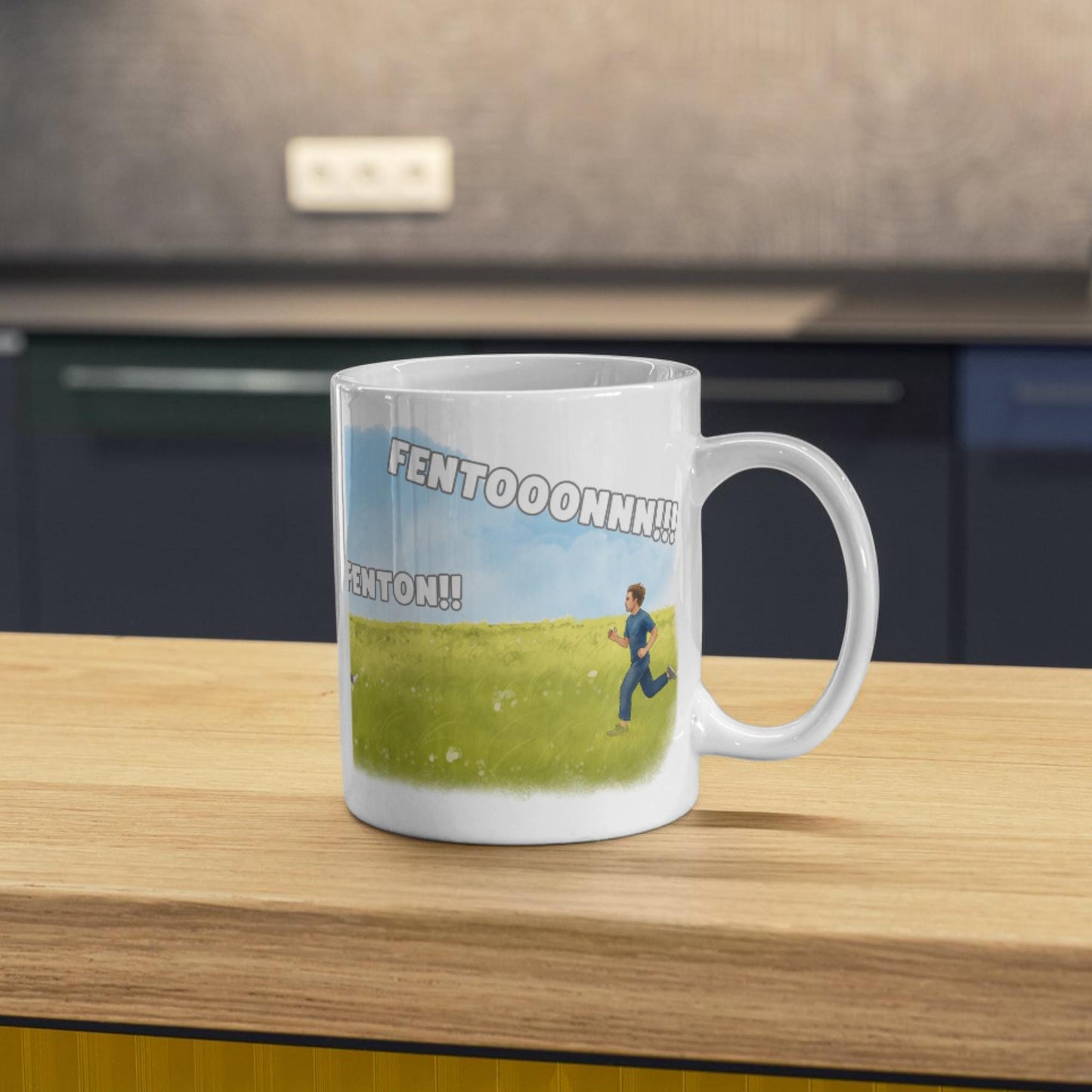 Fenton Meme Mug, Dog Walker Funny Birthday Gift - Multi Colour Options