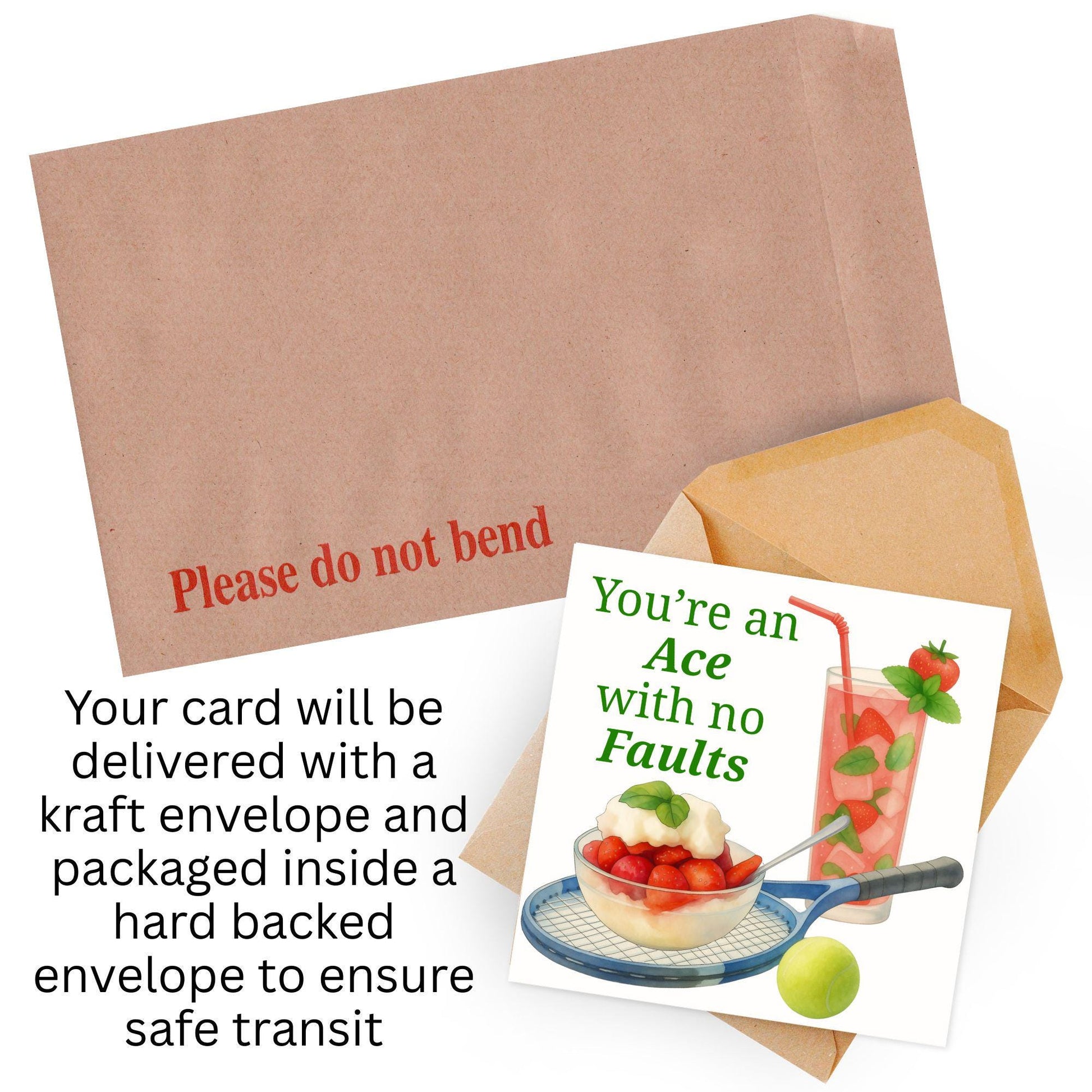 Tennis Card, Ace Birthday Card, Tennis Congratulations Card, Tennis Love Card, Tennis Pun Any Occasion Card, Sports Congrats, Wimbledon