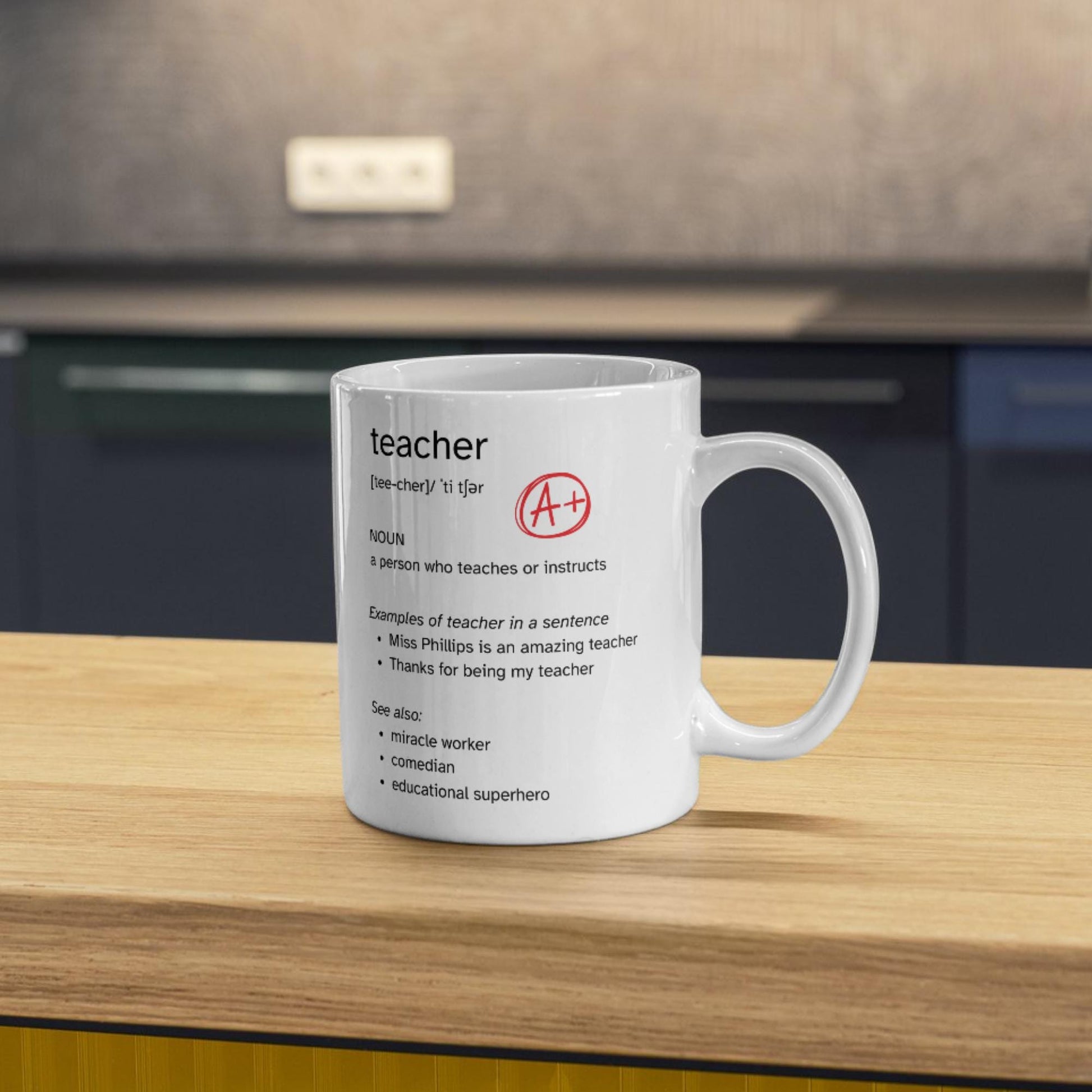Personalised Thank You Teacher Mug, Gift for Teacher, End of Year, Teaching Mug, Retirement Gift