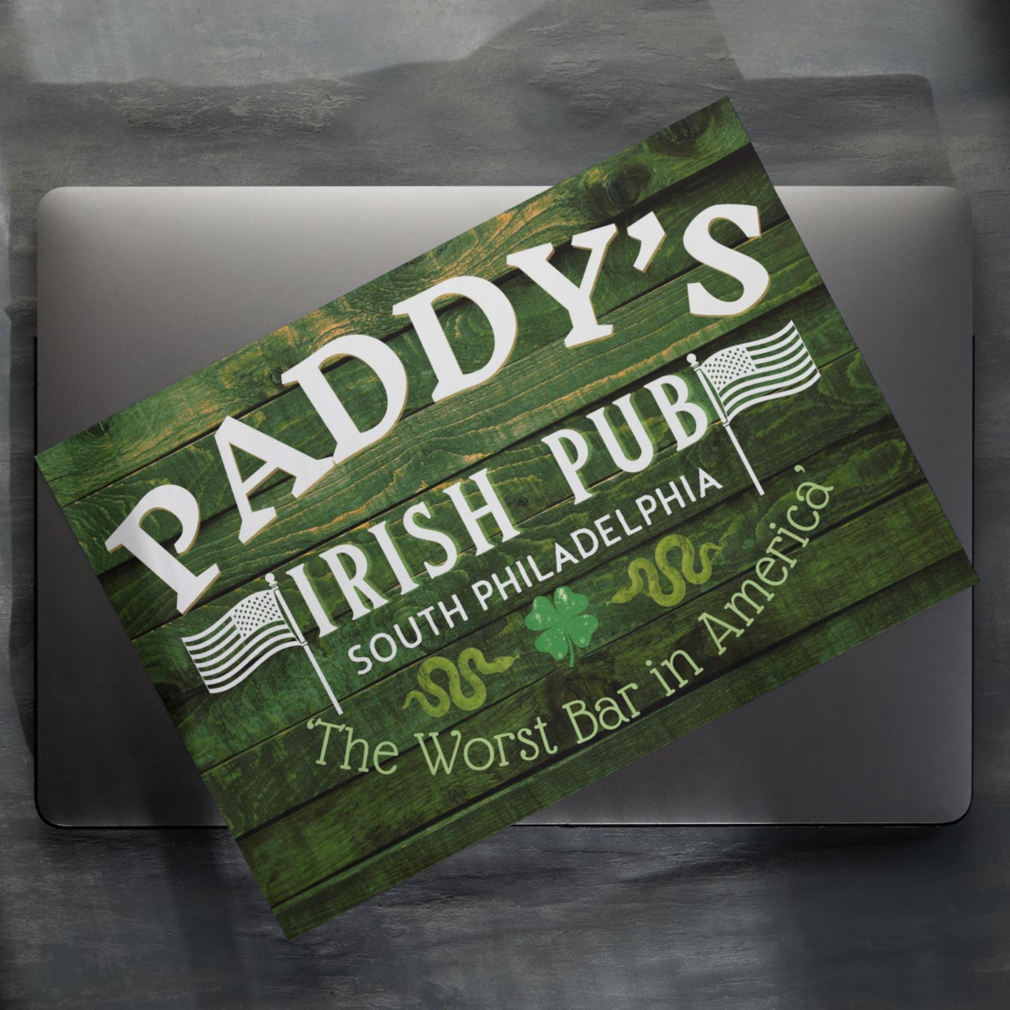 Paddys Pub Bar Sign Design A4 Print, High Quality Wall Art, Bar Wall Art, Home Bar Sign Always Sunny In Philadelphia Poster