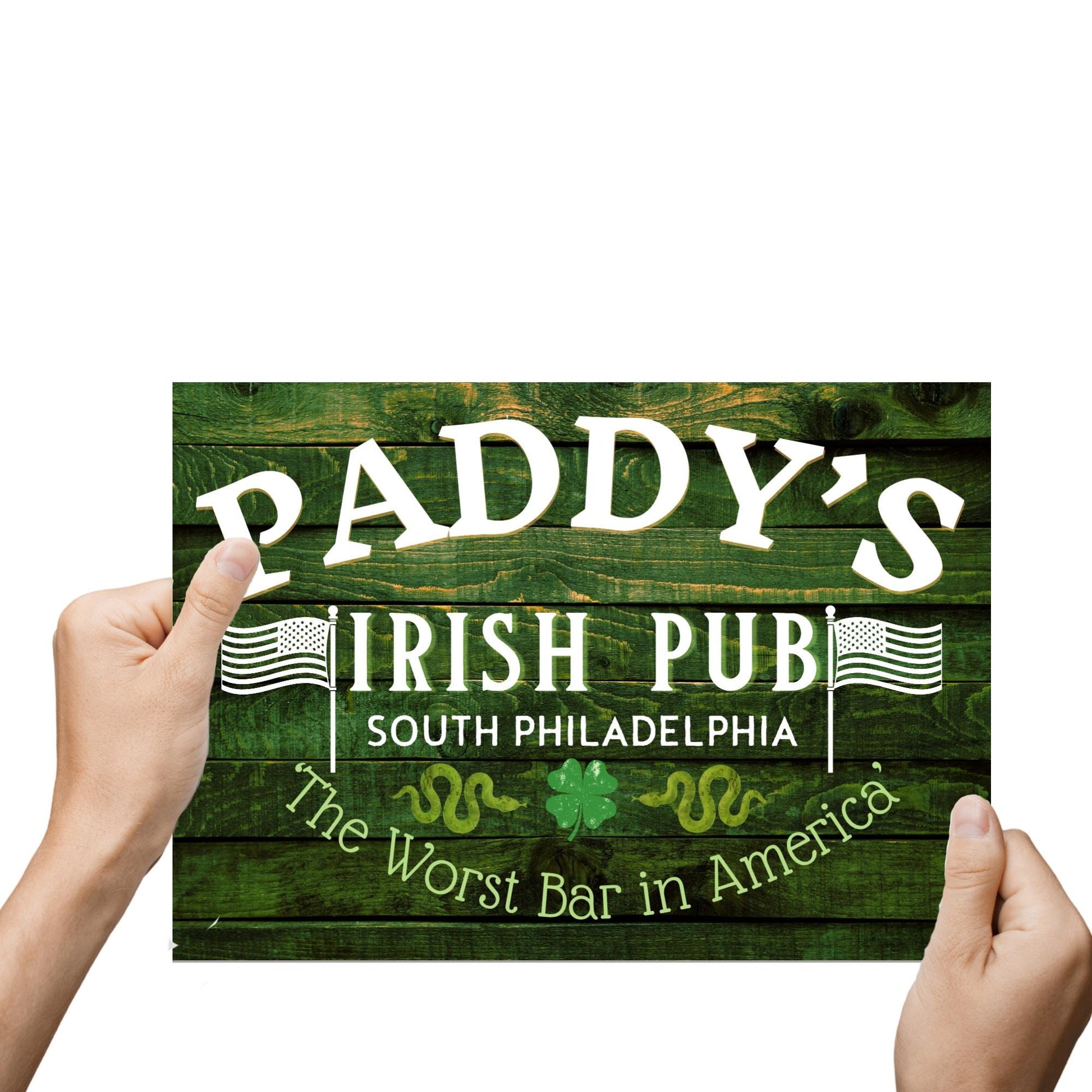 Paddys Pub Bar Sign Design A4 Print, High Quality Wall Art, Bar Wall Art, Home Bar Sign Always Sunny In Philadelphia Poster