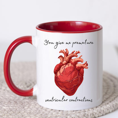 Cute Cardiology Heart Mug for Doctors, Mug for Cardiologist, Anniversary Present for Cardiologist, Doctors Love Mug