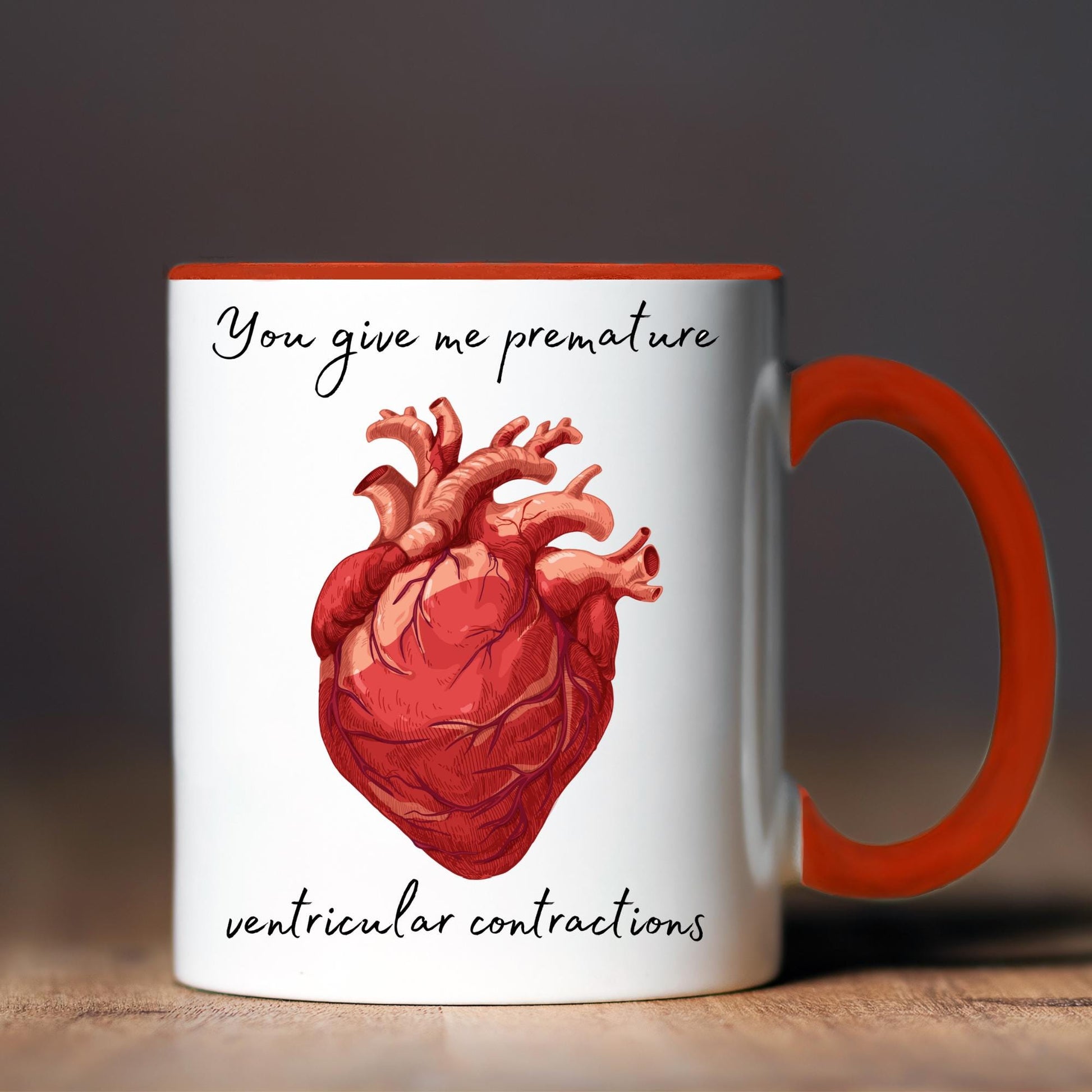 Cute Cardiology Heart Mug for Doctors, Mug for Cardiologist, Anniversary Present for Cardiologist, Doctors Love Mug
