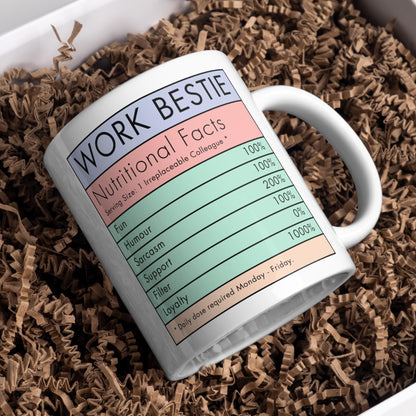 Work BFF Mug, Office Worker Gift, Best Friend Mug - Multi Colour Options