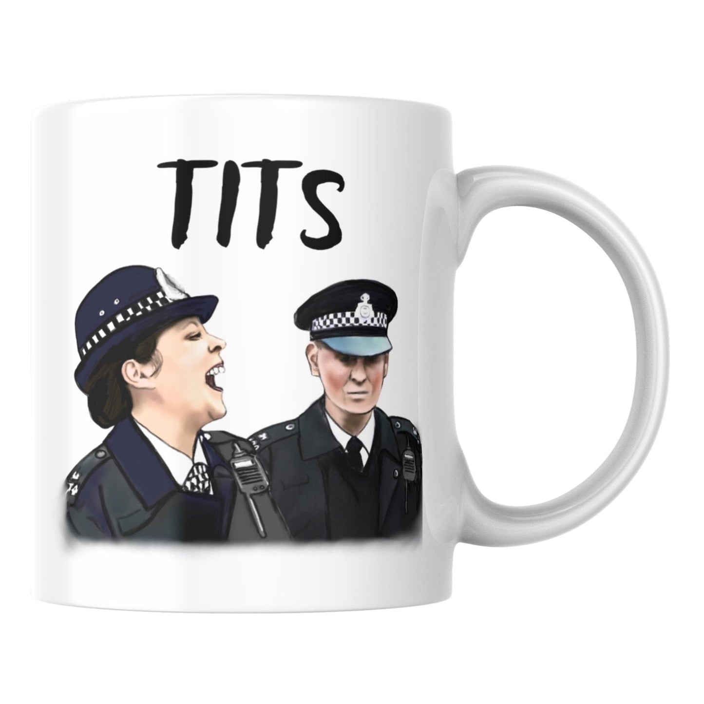 Hot Fuzz Doris Mug, Cornetto trilogy, Hot Fuzz Gift, Funny Movie Mug, Greater Good, Tits - Multi Colour Options