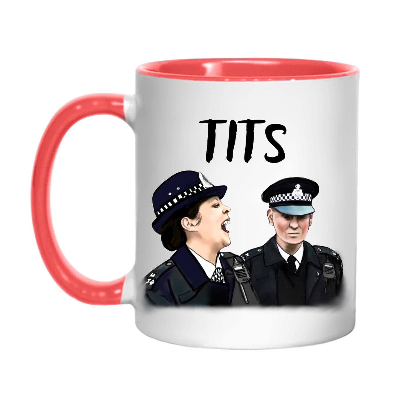 Hot Fuzz Doris Mug, Cornetto trilogy, Hot Fuzz Gift, Funny Movie Mug, Greater Good, Tits - Multi Colour Options