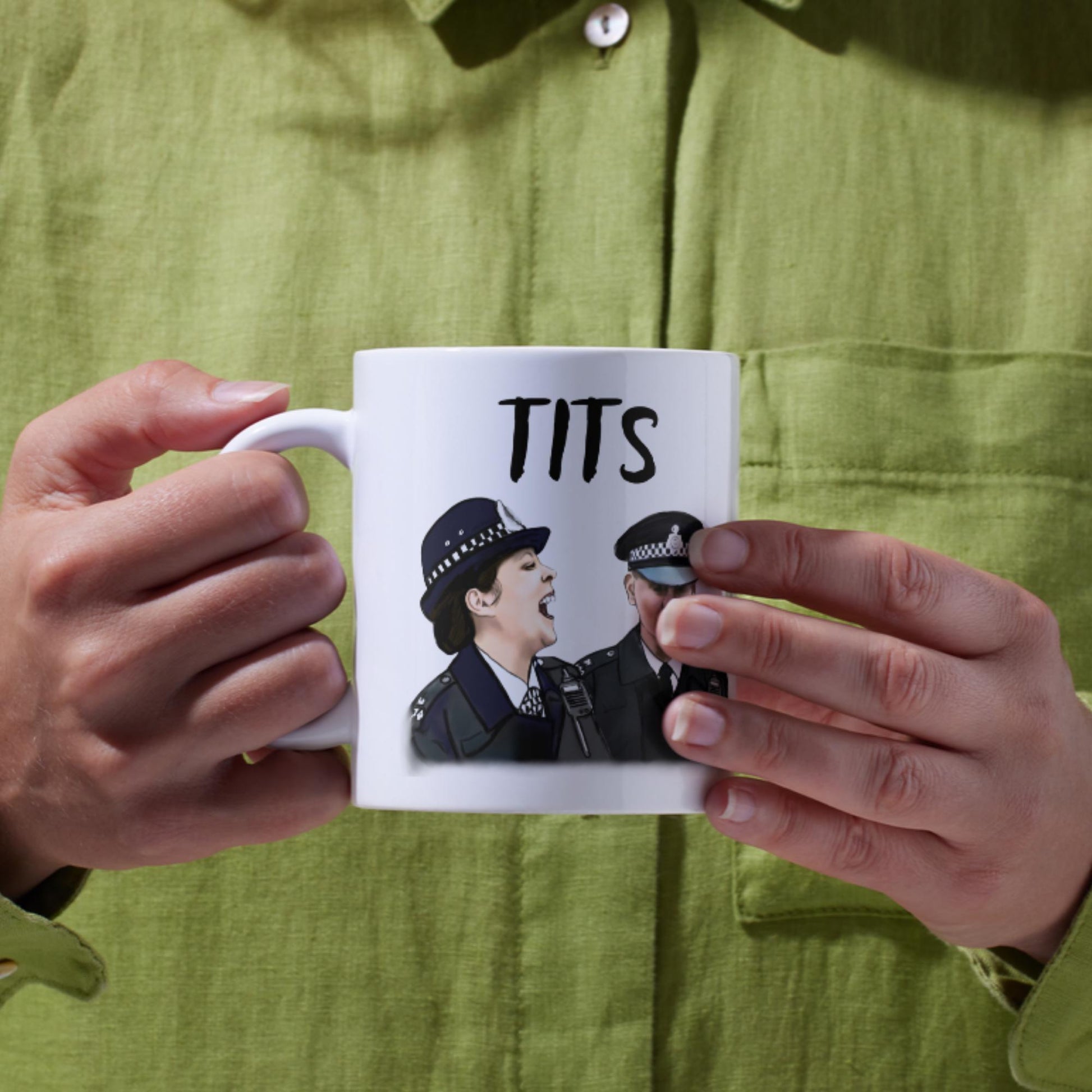 Hot Fuzz Doris Mug, Cornetto trilogy, Hot Fuzz Gift, Funny Movie Mug, Greater Good, Tits - Multi Colour Options