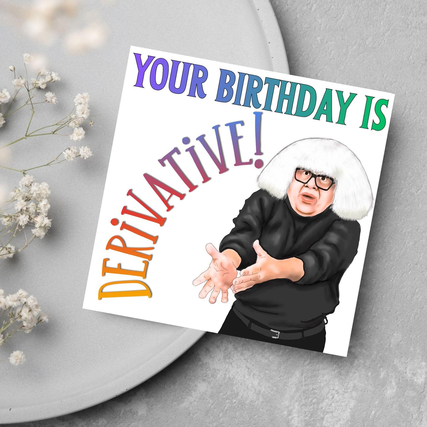 It's Always Sunny In Philadelphia Birthday Card, 'Ongo Gablogian', Art Critic Birthday Card, Frank Card, Danny Devito Card,
