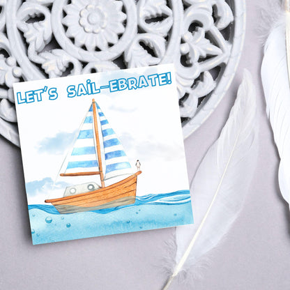 Sailing Birthday Card, For Sailors, Celebration Card, Sail Boat Card, Retirement Card, Sea Themed, Nautical