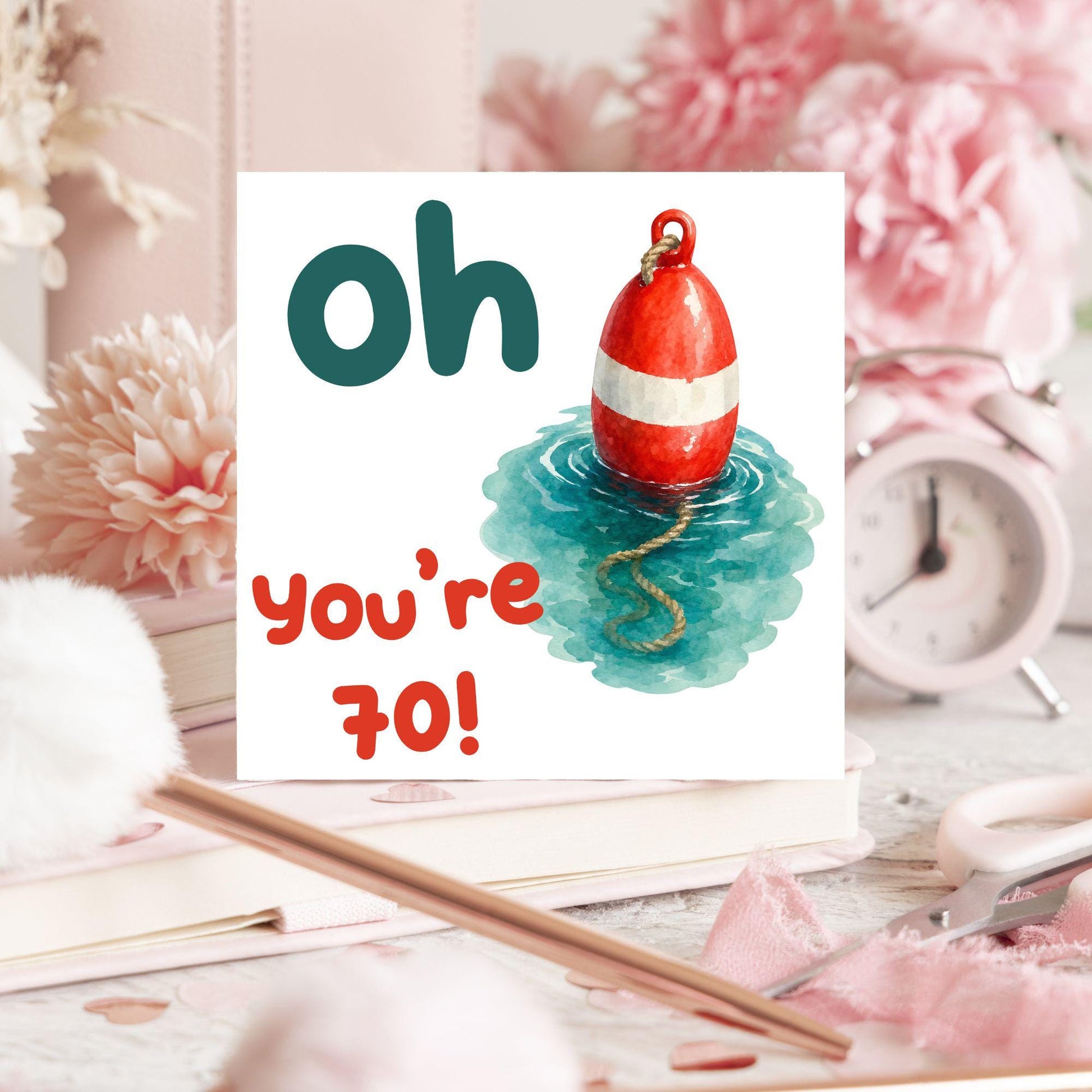 Oh Buoy Custom Age Birthday Card, For Sailors, Personalised Birthday Card, Sea Themed, Nautical