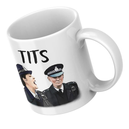 Hot Fuzz Doris Mug, Cornetto trilogy, Hot Fuzz Gift, Funny Movie Mug, Greater Good, Tits - Multi Colour Options