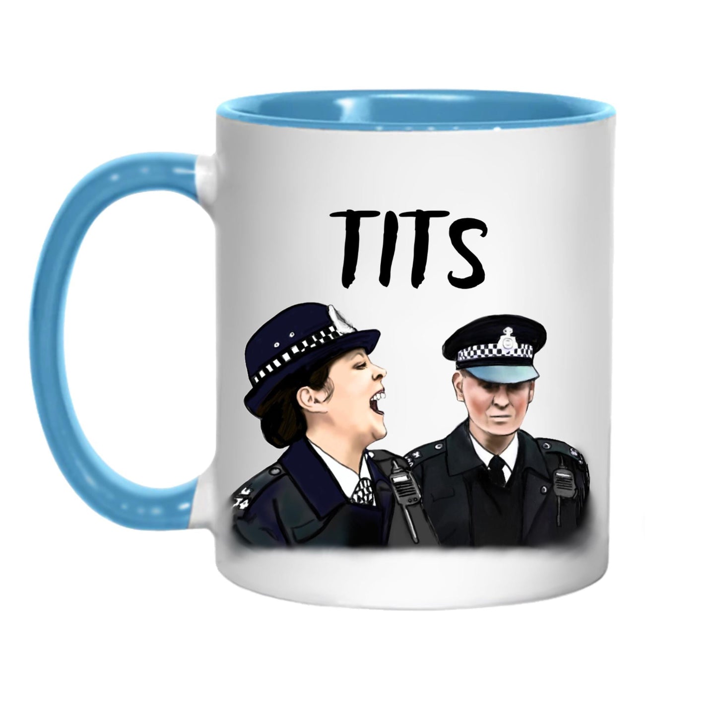 Hot Fuzz Doris Mug, Cornetto trilogy, Hot Fuzz Gift, Funny Movie Mug, Greater Good, Tits - Multi Colour Options