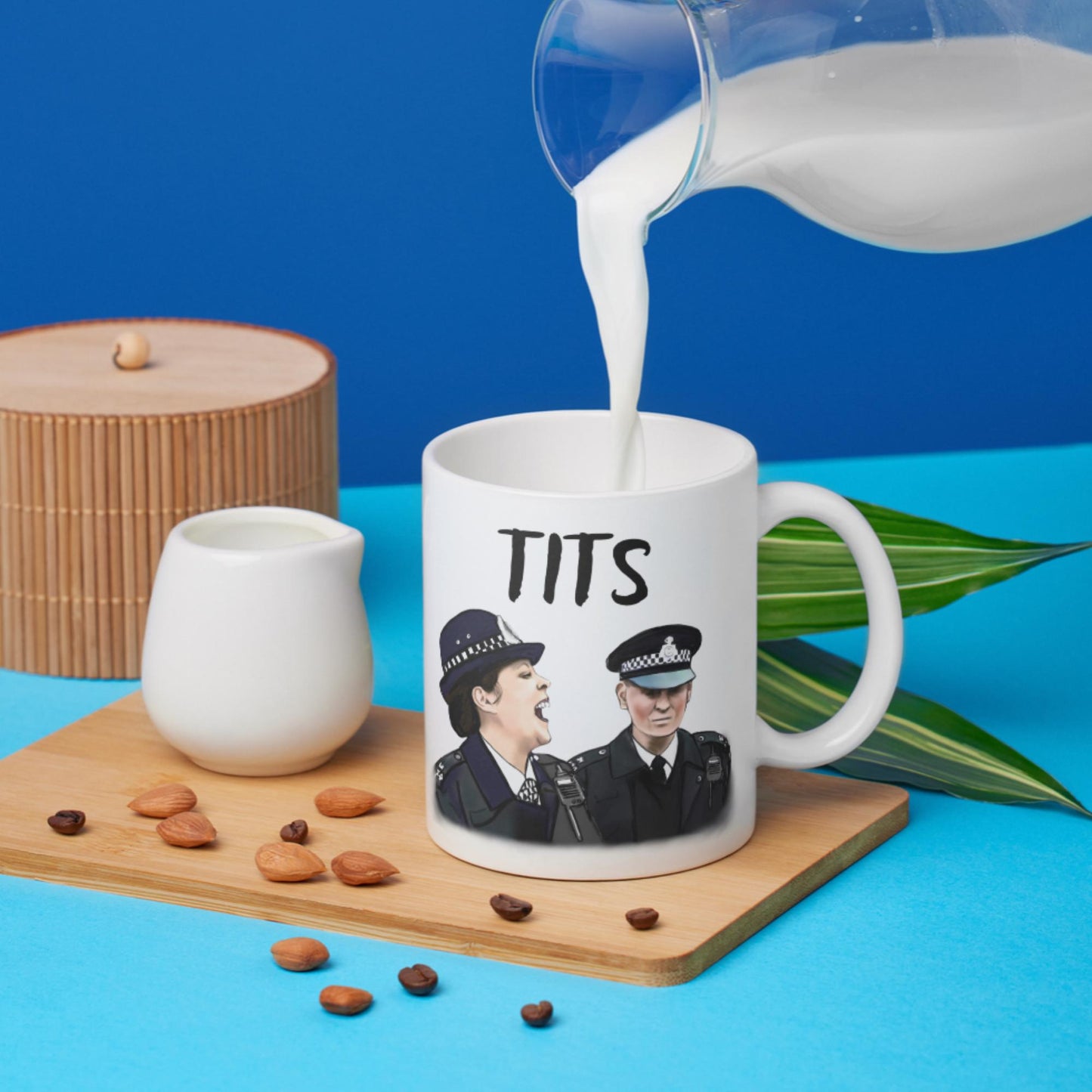 Hot Fuzz Doris Mug, Cornetto trilogy, Hot Fuzz Gift, Funny Movie Mug, Greater Good, Tits - Multi Colour Options