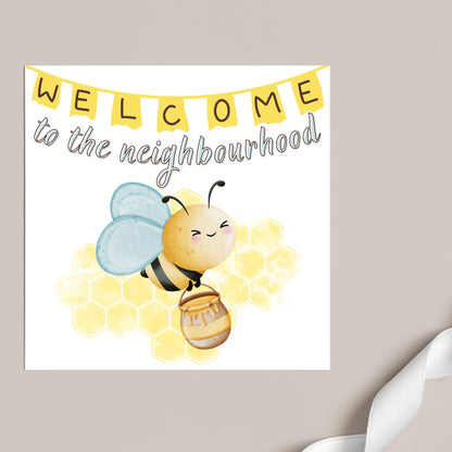Welcome Neighbour, Moving house Card, Moving in Card, New Neighbour, Introduction Card