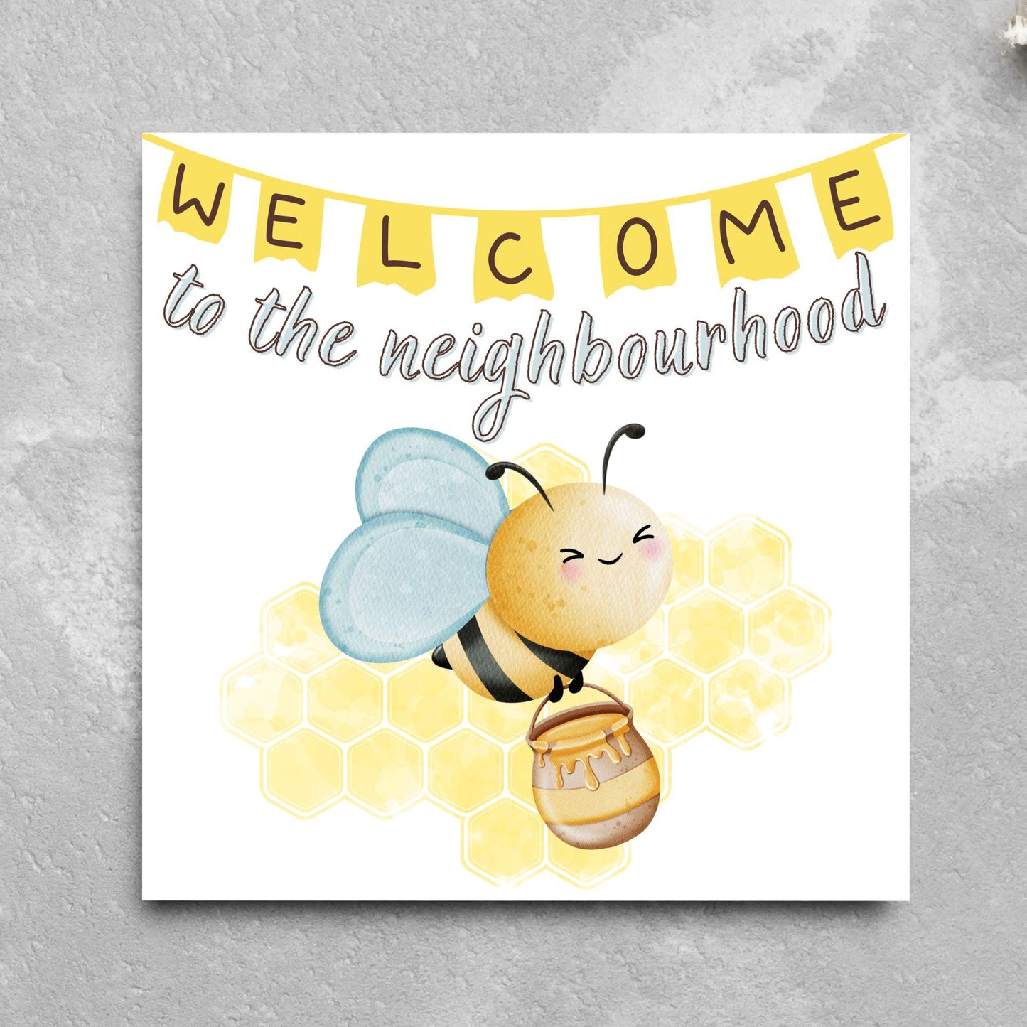 Welcome Neighbour, Moving house Card, Moving in Card, New Neighbour, Introduction Card