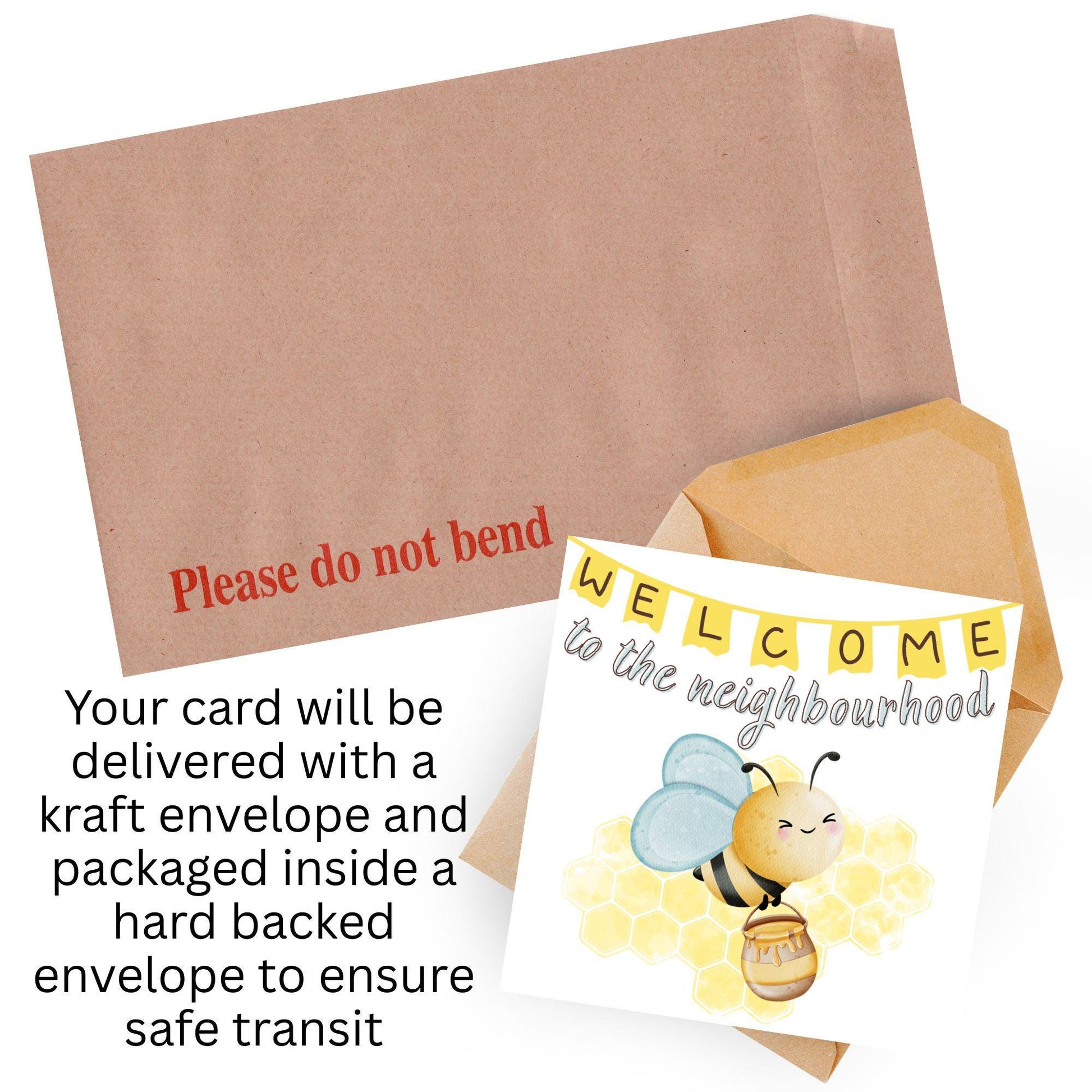 Welcome Neighbour, Moving house Card, Moving in Card, New Neighbour, Introduction Card