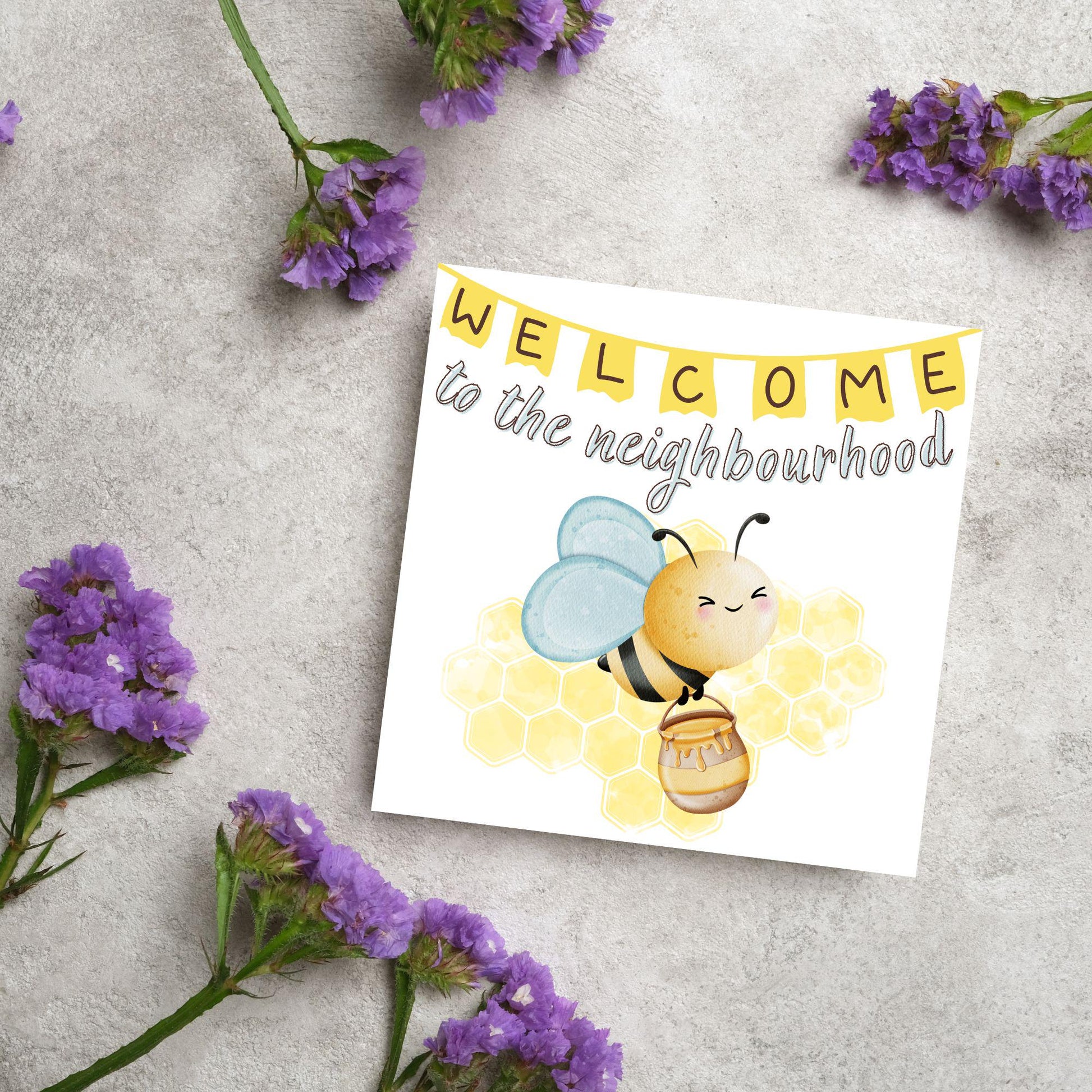 Welcome Neighbour, Moving house Card, Moving in Card, New Neighbour, Introduction Card