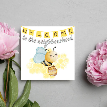 Welcome Neighbour, Moving house Card, Moving in Card, New Neighbour, Introduction Card