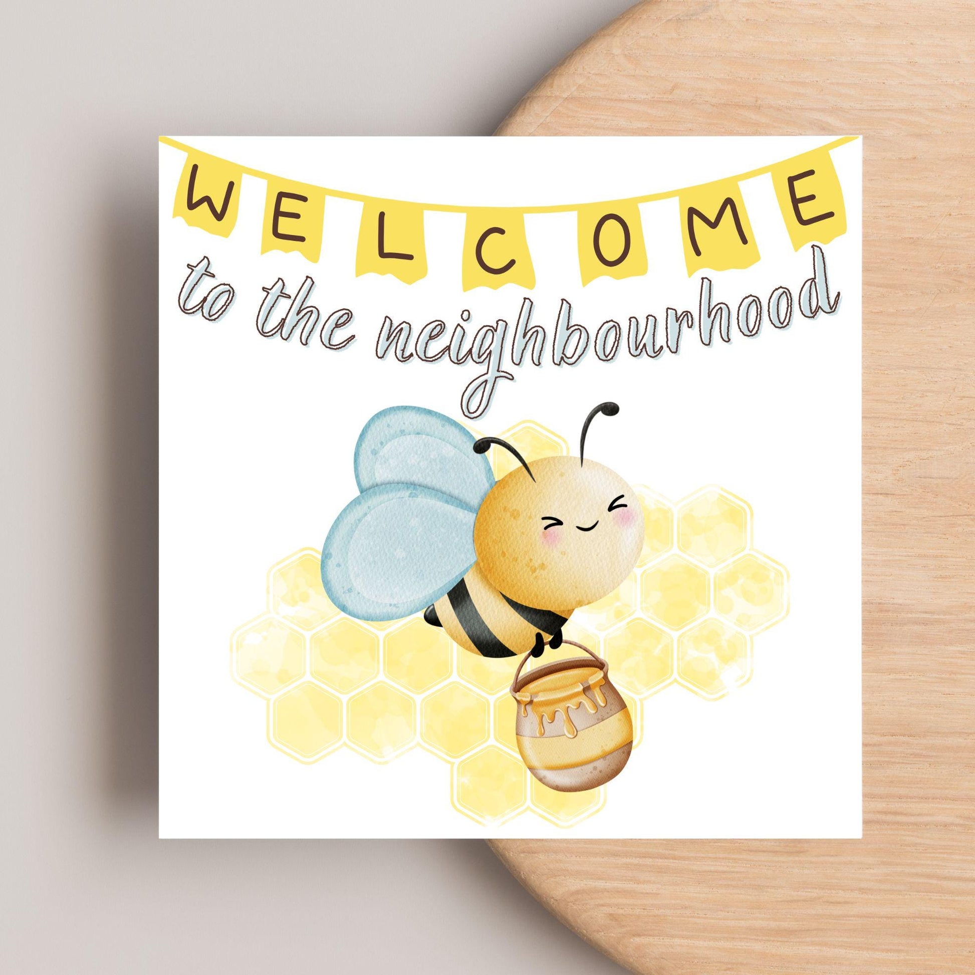 Welcome Neighbour, Moving house Card, Moving in Card, New Neighbour, Introduction Card