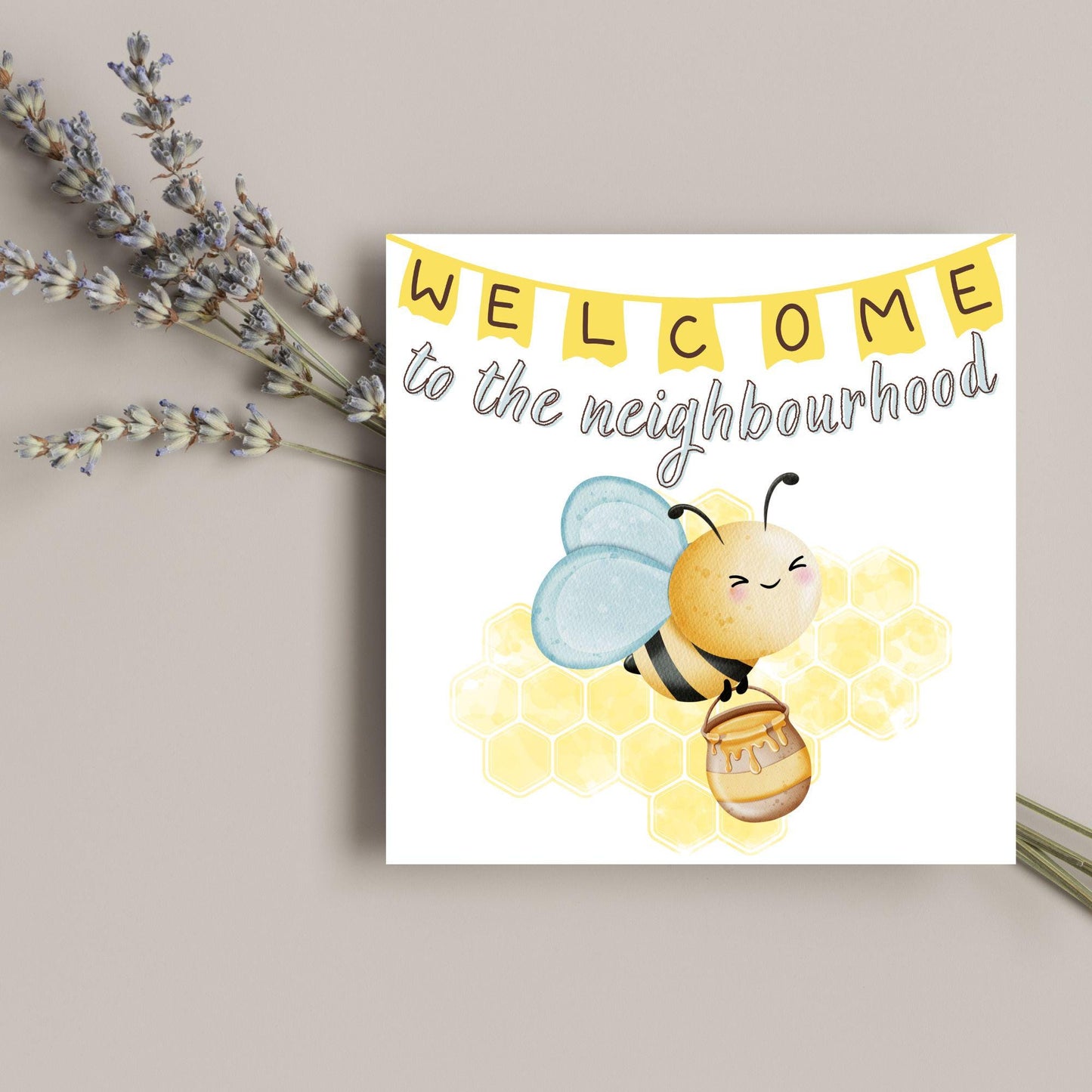 Welcome Neighbour, Moving house Card, Moving in Card, New Neighbour, Introduction Card