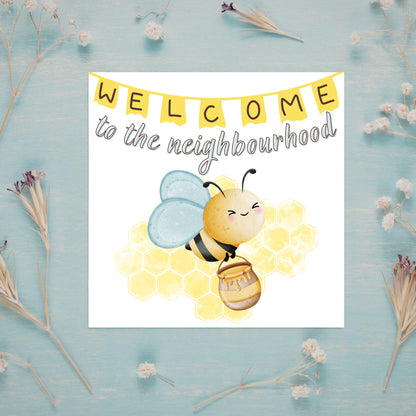 Welcome Neighbour, Moving house Card, Moving in Card, New Neighbour, Introduction Card
