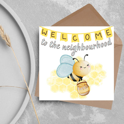 Welcome Neighbour, Moving house Card, Moving in Card, New Neighbour, Introduction Card