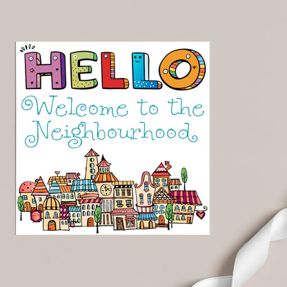 Welcome Neighbour, Moving house Card, Moving in Card, New Neighbour, Introduction Card