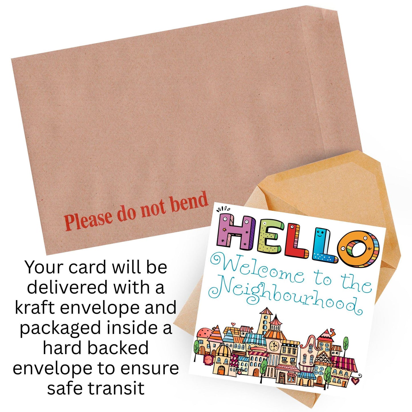 Welcome Neighbour, Moving house Card, Moving in Card, New Neighbour, Introduction Card
