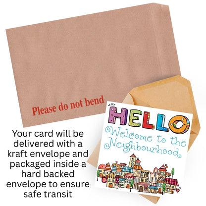 Welcome Neighbour, Moving house Card, Moving in Card, New Neighbour, Introduction Card