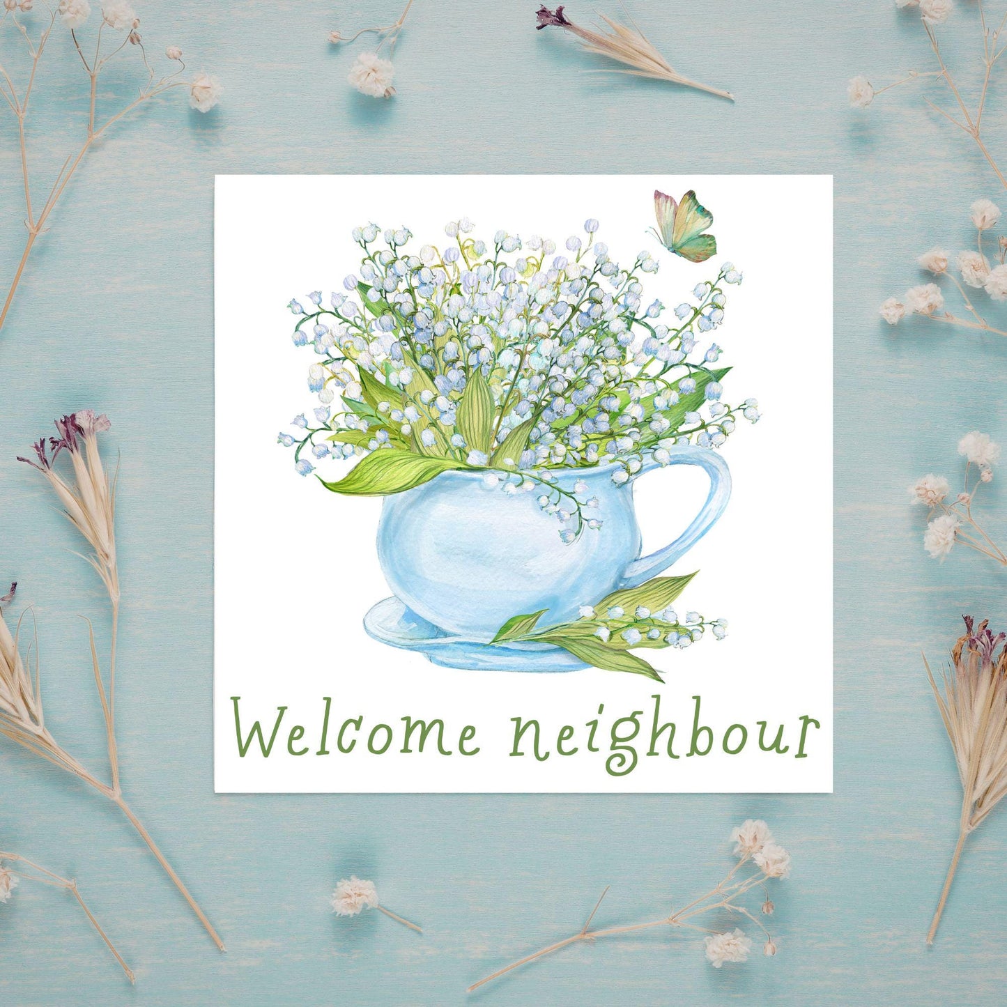 Welcome Neighbour, Moving house Card, Moving in Card, New Neighbour, Introduction Card