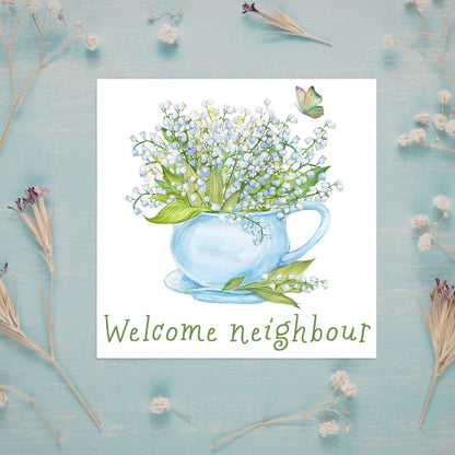 Welcome Neighbour, Moving house Card, Moving in Card, New Neighbour, Introduction Card