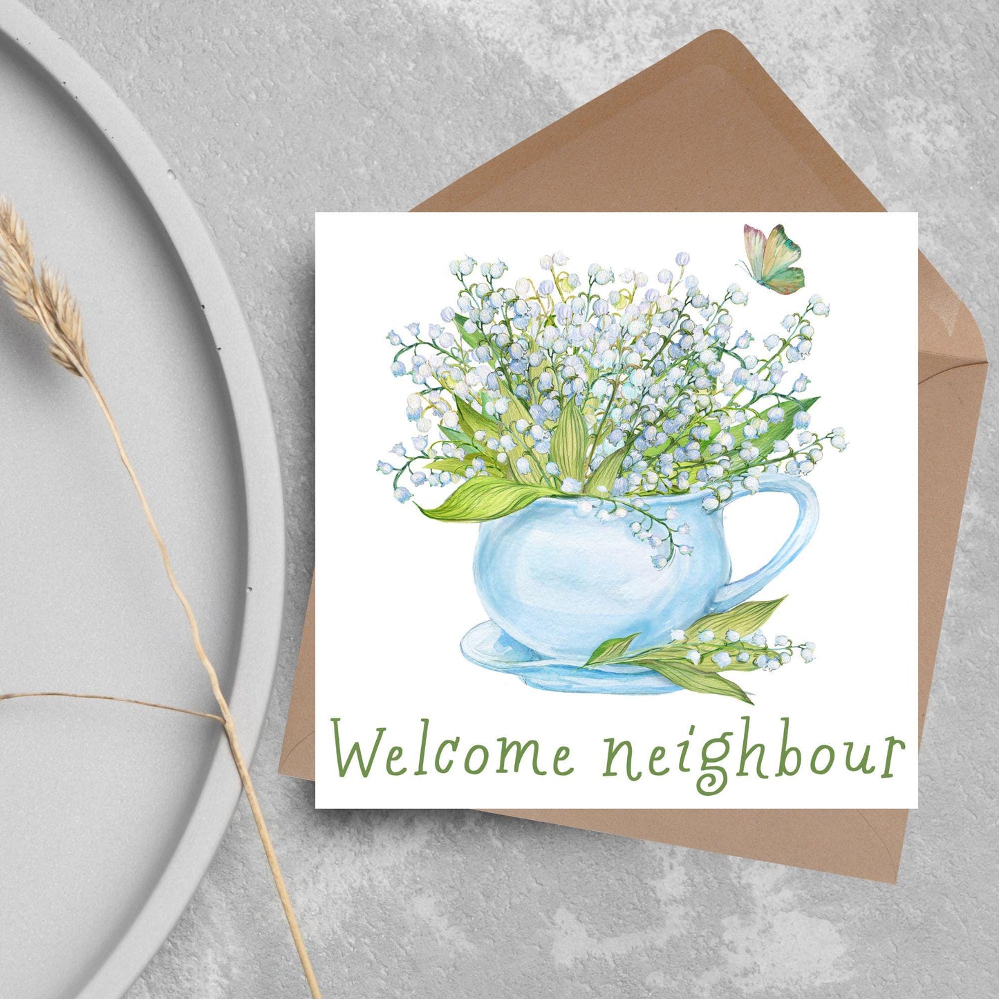 Welcome Neighbour, Moving house Card, Moving in Card, New Neighbour, Introduction Card