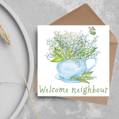 Welcome Neighbour, Moving house Card, Moving in Card, New Neighbour, Introduction Card