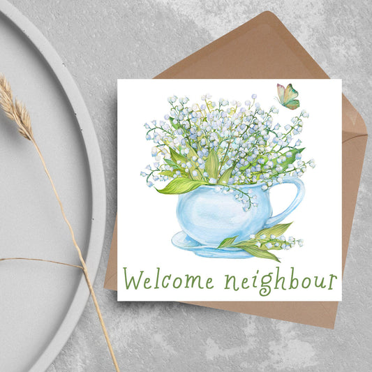 Welcome Neighbour, Moving house Card, Moving in Card, New Neighbour, Introduction Card