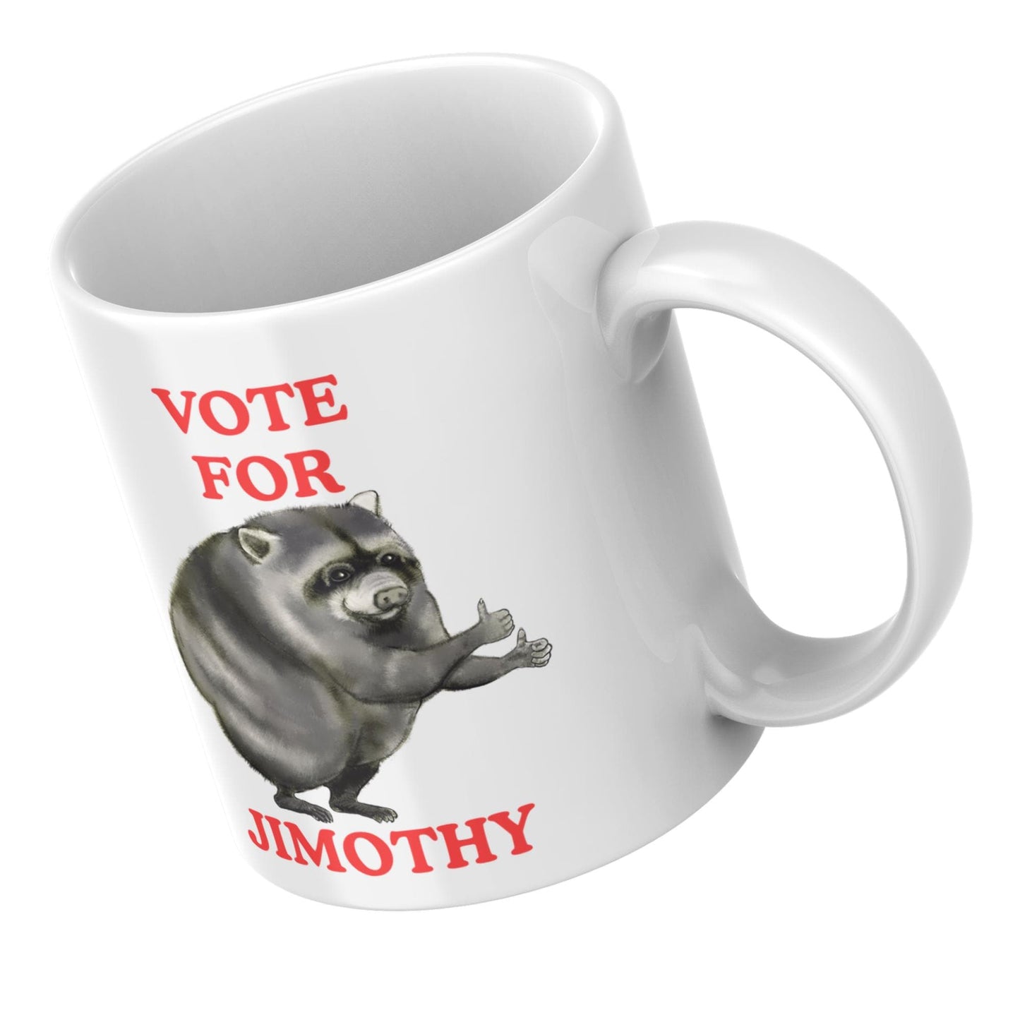 Jimothy Raccoon Mug, Seattle Viral Raccoon, Funny Meme Mug, Choice of Colours