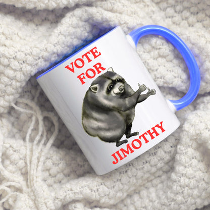 Jimothy Raccoon Mug, Seattle Viral Raccoon, Funny Meme Mug, Choice of Colours