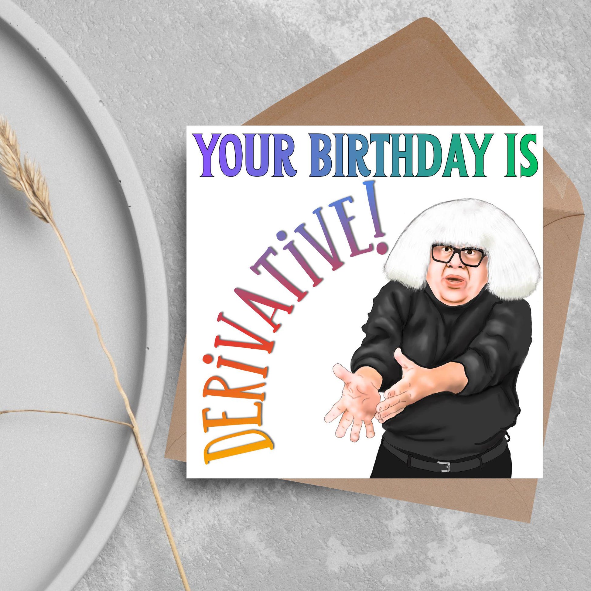It's Always Sunny In Philadelphia Birthday Card, 'Ongo Gablogian', Art Critic Birthday Card, Frank Card, Danny Devito Card,
